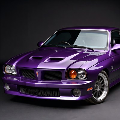 Purple Pontiac GTO Muscle Car