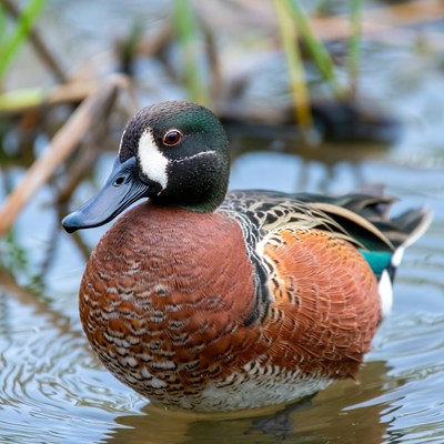 Male Ruddy Duck in Water