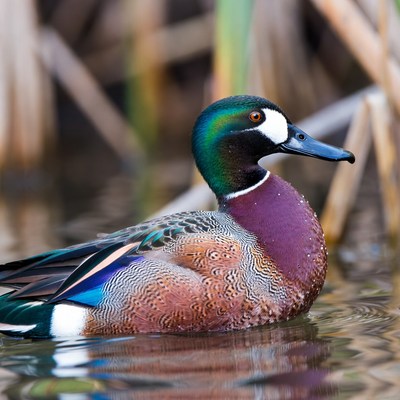 Male Mallard Duck in Water