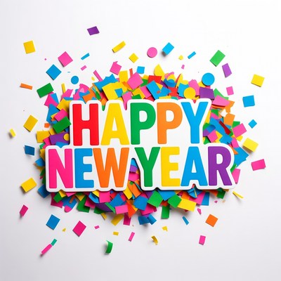 Happy New Year confetti