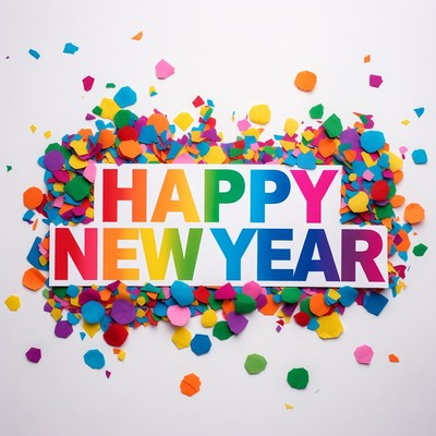 Happy New Year confetti