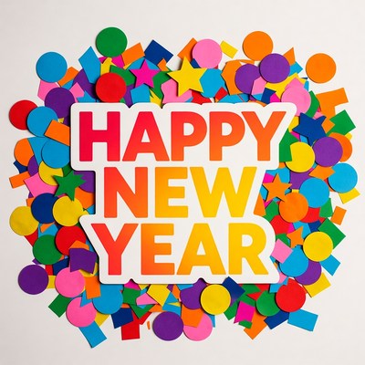 Happy New Year confetti