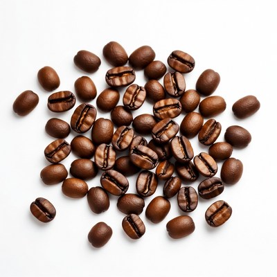 Pile of Roasted Coffee Beans