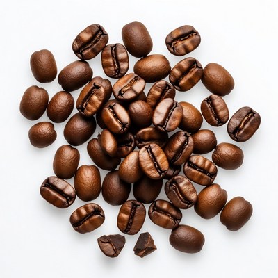 Roasted Coffee Beans Pile