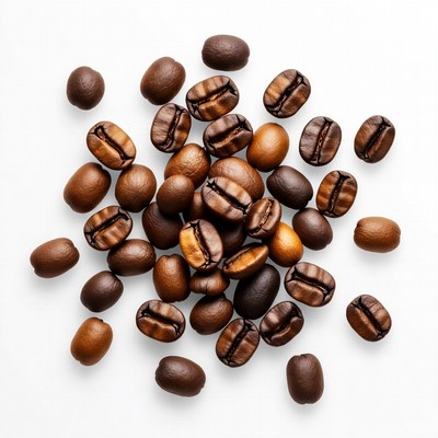 Pile of Roasted Coffee Beans