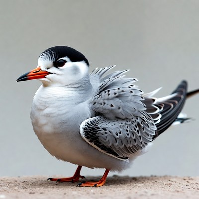 Elegant Tern Bird Standing