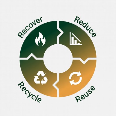 4Rs Reduce Reuse Recycle Recover Diagram