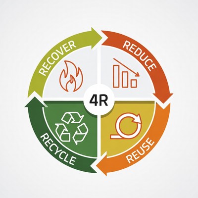 4R Reduce Reuse Recycle Recover Diagram
