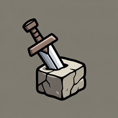 Sword in the Stone Illustration