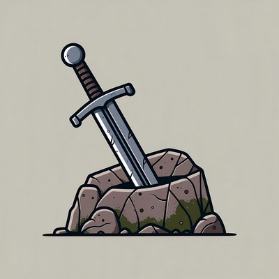 Sword in the Stone Illustration