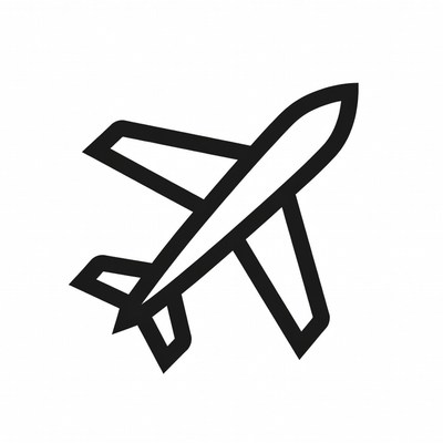Airplane Icon Outline