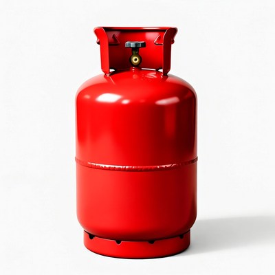 Red Gas Cylinder