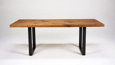 Rustic Oak Wood Dining Table