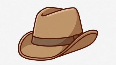 Brown Cowboy Hat Clipart