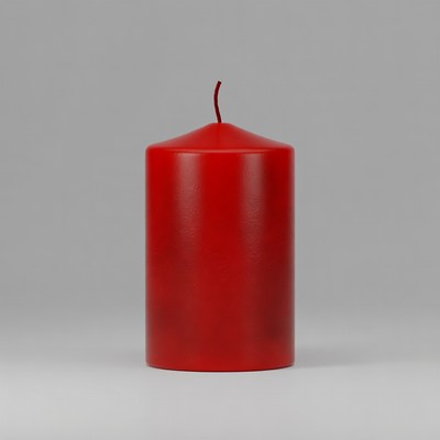 Red Candle with Wick