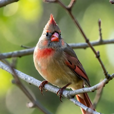 Northern Cardinal perched on branch