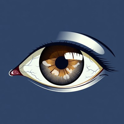 Brown eye illustration