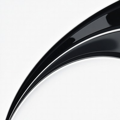 Black Curved Glossy Border