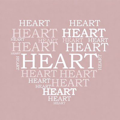 Heart Shaped Word Cloud