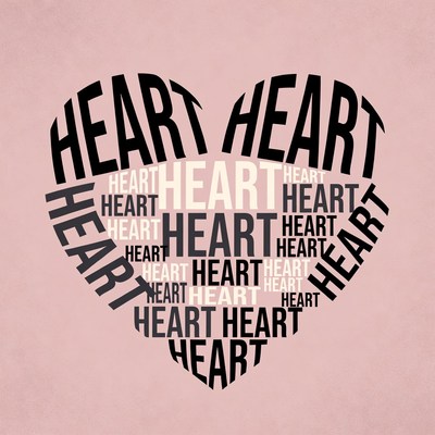 Heart Shape from HEART Words