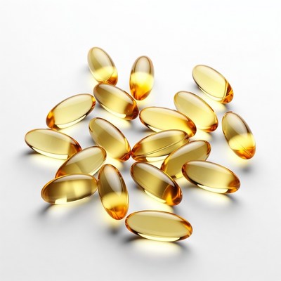Yellow Fish Oil Capsules