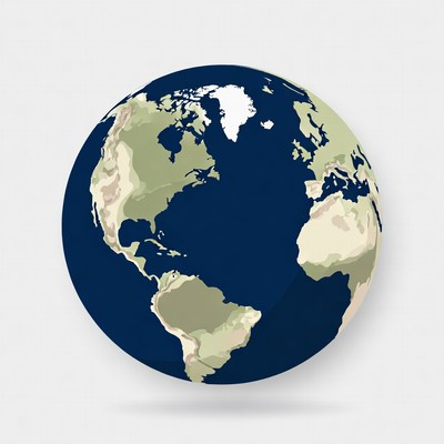 Earth Globe Illustration