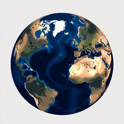 Earth Globe Illustration