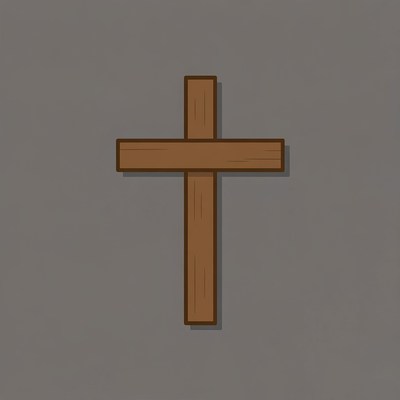 Wooden Cross Illustration