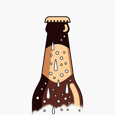 Sweaty Beer Bottle Illustration