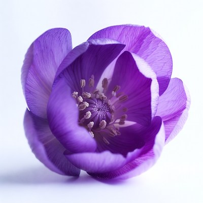 Purple Anemone Flower Bloom