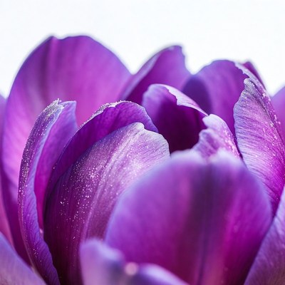 Purple Tulip Close-Up
