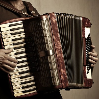 Man playing accordion