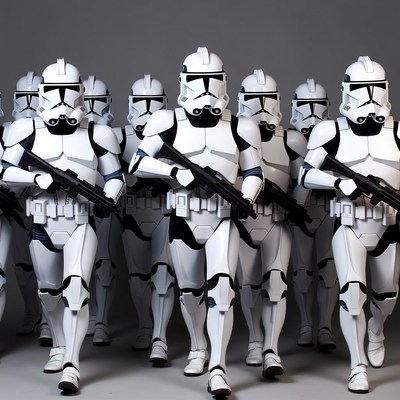 Group of Clone Troopers Standing Together