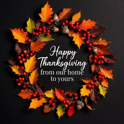 Happy Thanksgiving Wreath