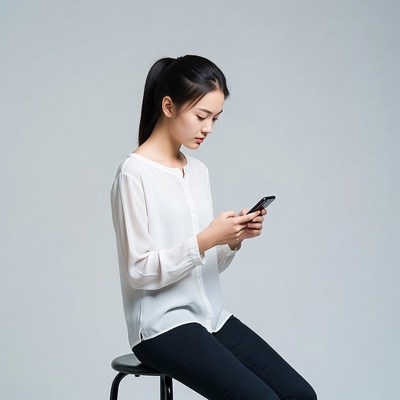 Asian woman using smartphone