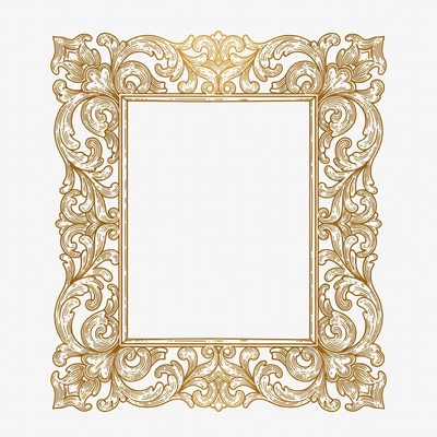 Ornate Gold Ornamental Picture Frame
