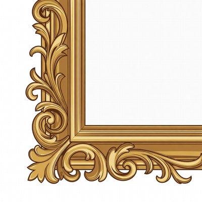 Ornate Golden Picture Frame