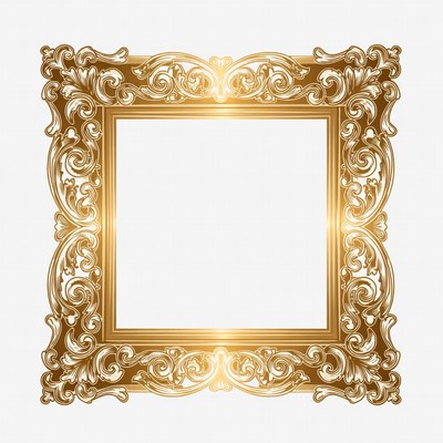 Ornate Golden Picture Frame