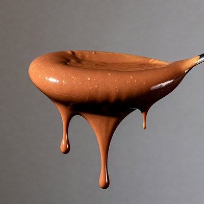 Spoon of Dripping Chocolate
