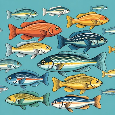 Colorful Tropical Fish Illustration