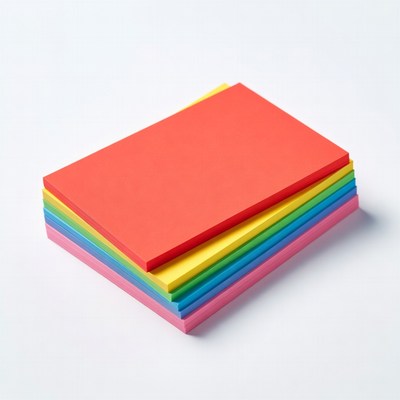 Stack of colorful sticky notes