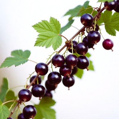 Currant Berries on Branch