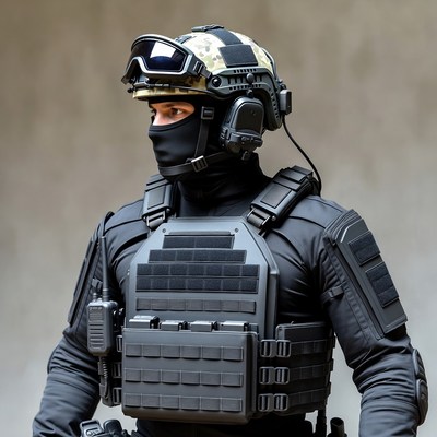 SWAT Soldier in Tactical Gear