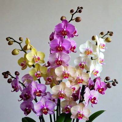 Colorful Phalaenopsis Orchid Bouquet