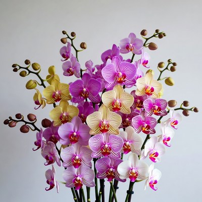 Colorful Phalaenopsis Orchid Bouquet