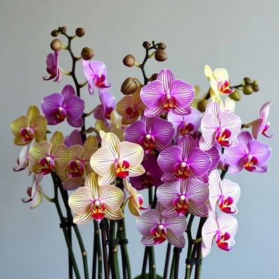 Colorful Phalaenopsis Orchids Bouquet
