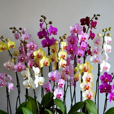 Colorful Phalaenopsis Orchids Bouquet