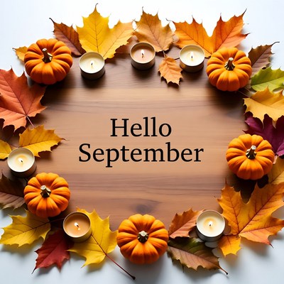 Hello September Autumn Wreath
