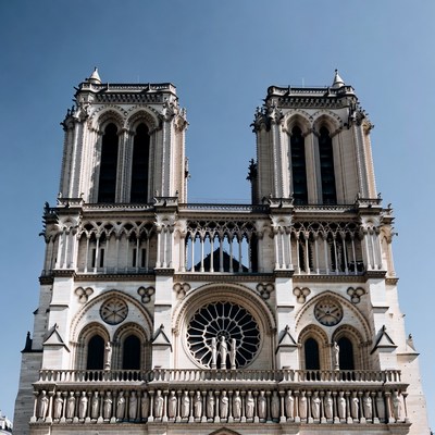 Notre Dame Cathedral Paris Facade
