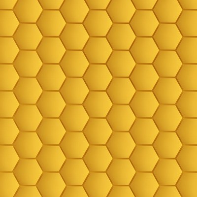 Yellow Hexagon Pattern Background